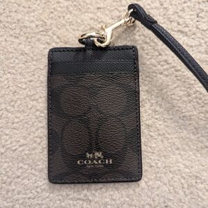 NWT Coach card ID lanyard